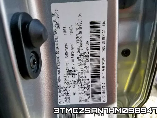 3TMCZ5AN7HM098947 фото 2