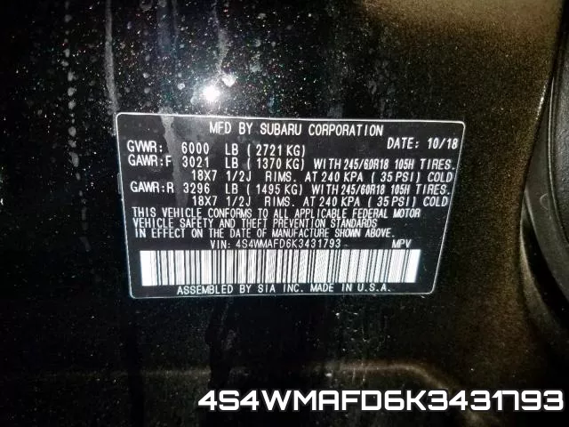 4S4WMAFD6K3431793 фото 2