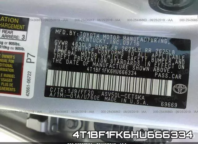 4T1BF1FK6HU666334 фото 10