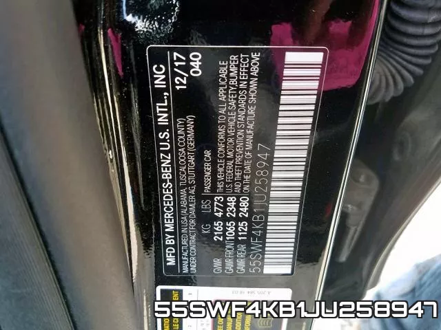55SWF4KB1JU258947 фото 2