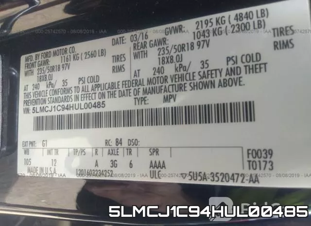5LMCJ1C94HUL00485 фото 10