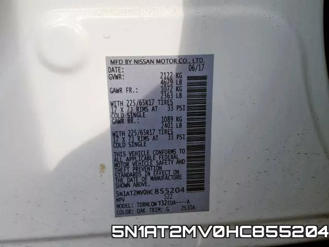 5N1AT2MV0HC855204 фото 2