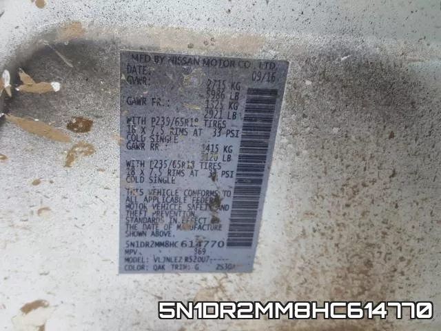 5N1DR2MM8HC614770 фото 2
