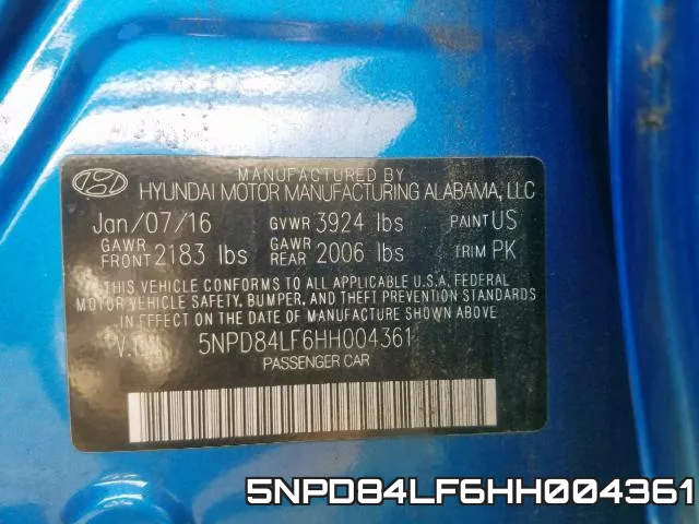 5NPD84LF6HH004361 фото 2