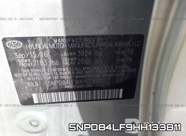 5NPD84LF9HH133811 фото 10