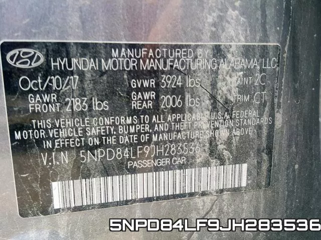 5NPD84LF9JH283536 фото 2