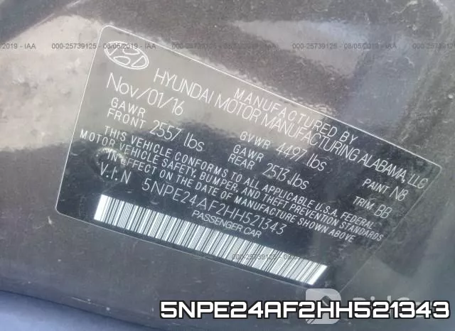 5NPE24AF2HH521343 фото 10