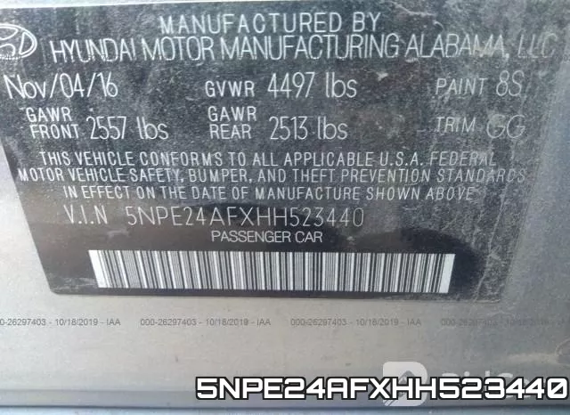 5NPE24AFXHH523440 фото 10