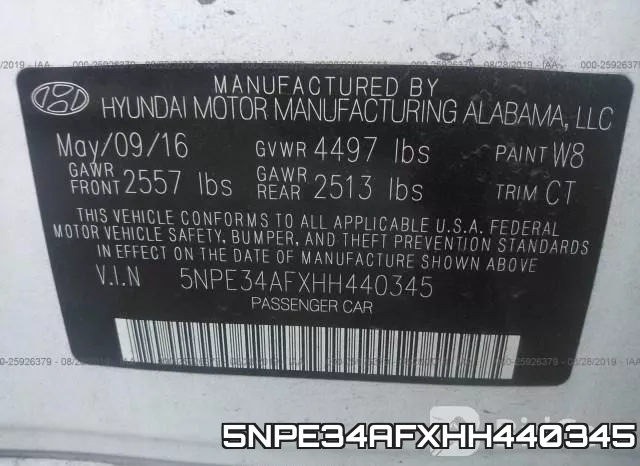 5NPE34AFXHH440345 фото 10