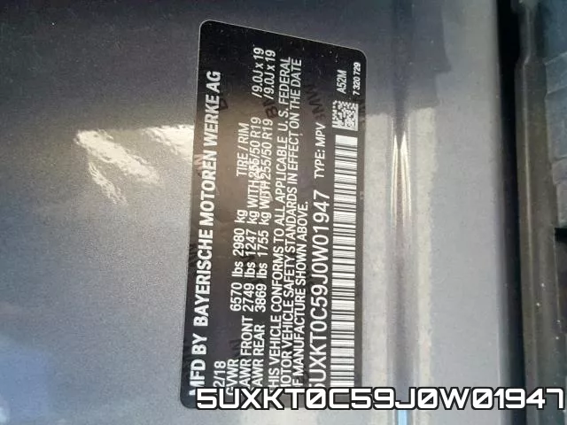 5UXKT0C59J0W01947 фото 2