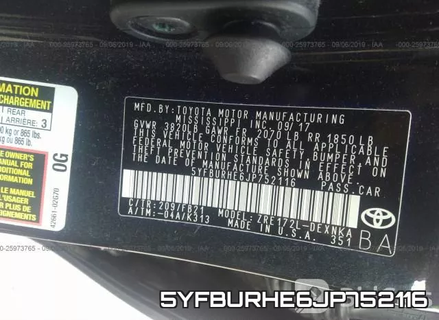 5YFBURHE6JP752116 фото 10