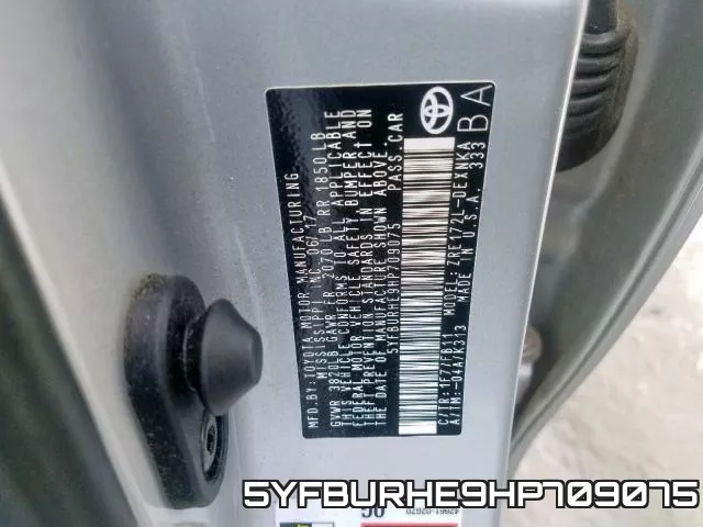 5YFBURHE9HP709075 фото 2