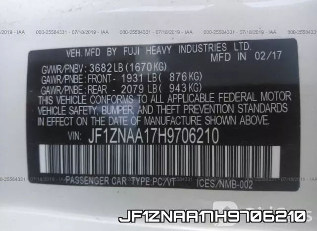 JF1ZNAA17H9706210 фото 10