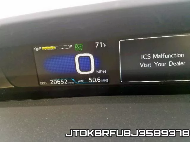 JTDKBRFU8J3589378 фото 9