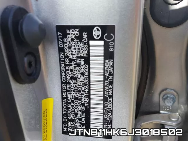 JTNB11HK6J3018502 фото 2