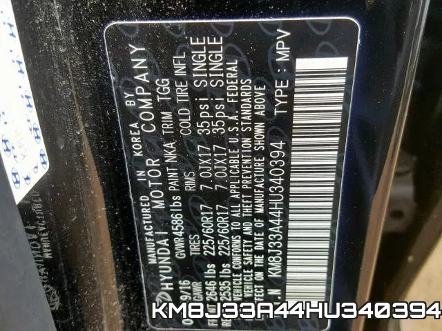 KM8J33A44HU340394 фото 2