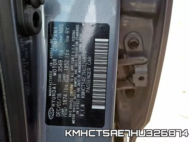 KMHCT5AE7HU326874 фото 2