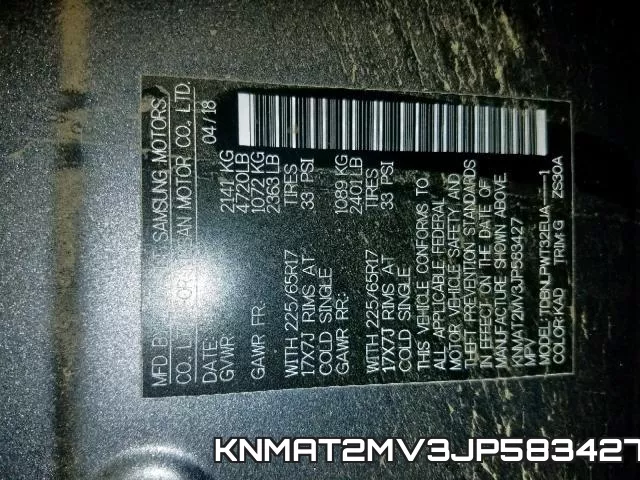 KNMAT2MV3JP583427 фото 2
