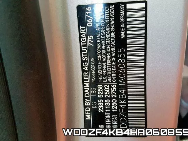 WDDZF4KB4HA060855 фото 2