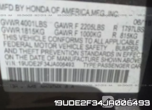 19UDE2F34JA006493 фото 10