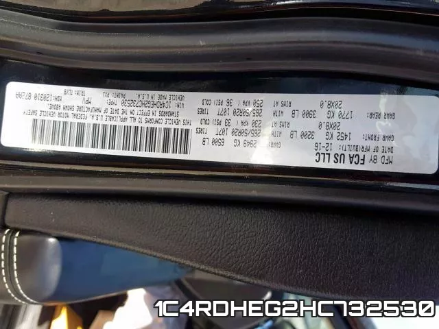 1C4RDHEG2HC732530 фото 2