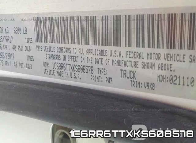 1C6RR6TTXKS608578 фото 10