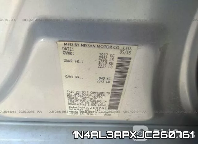1N4AL3APXJC260761 фото 10