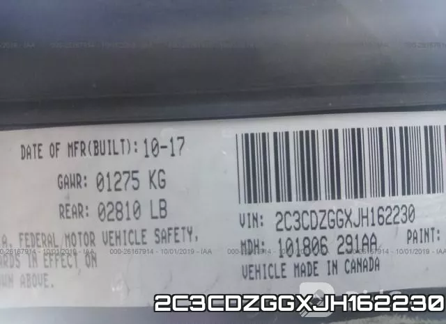 2C3CDZGGXJH162230 фото 10
