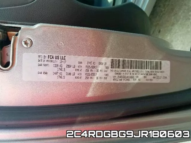 2C4RDGBG9JR180603 фото 2