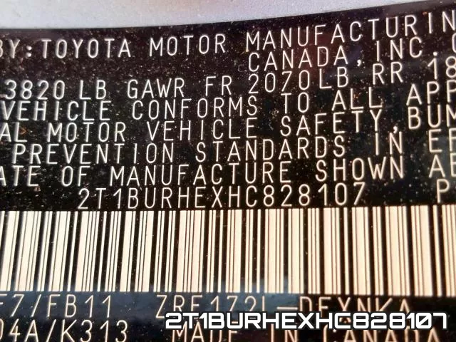 2T1BURHEXHC828107 фото 2