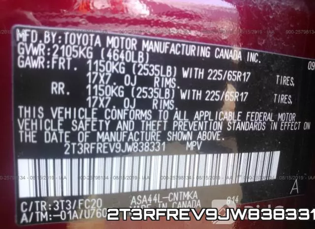 2T3RFREV9JW838331 фото 10