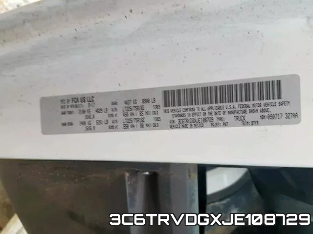 3C6TRVDGXJE108729 фото 2