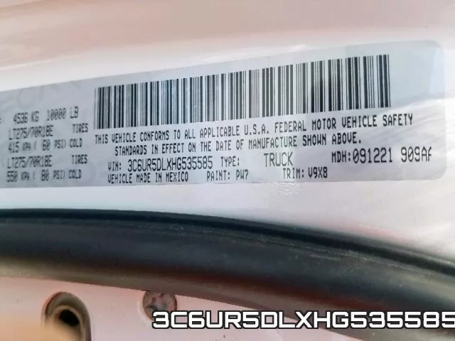 3C6UR5DLXHG535585 фото 2