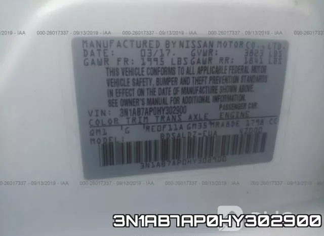 3N1AB7AP0HY302900 фото 10