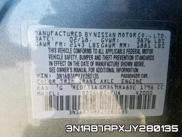 3N1AB7APXJY280135 фото 2