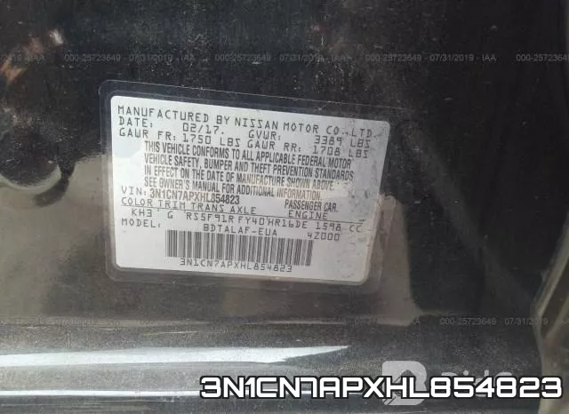 3N1CN7APXHL854823 фото 9