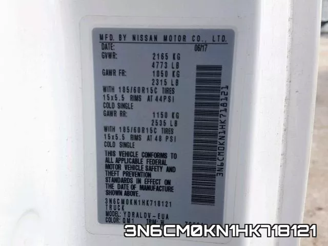 3N6CM0KN1HK718121 фото 2