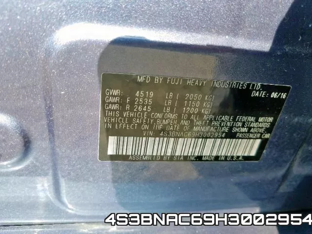 4S3BNAC69H3002954 фото 2