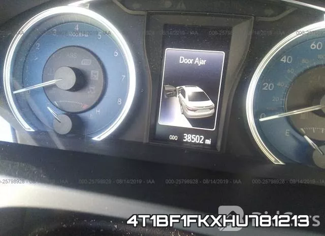 4T1BF1FKXHU781213 фото 8