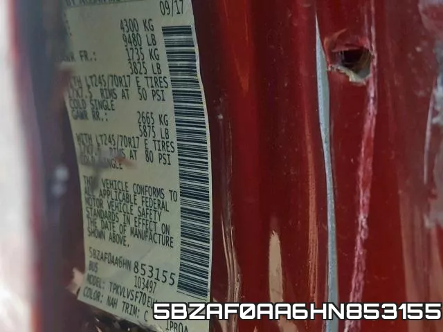 5BZAF0AA6HN853155 фото 2