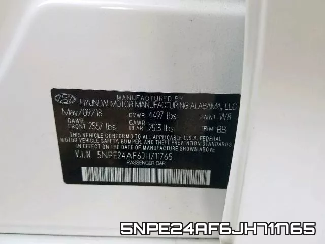 5NPE24AF6JH711765 фото 2