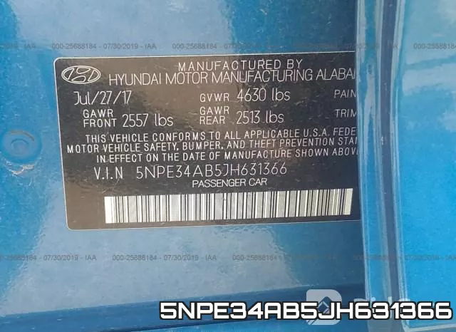 5NPE34AB5JH631366 фото 9