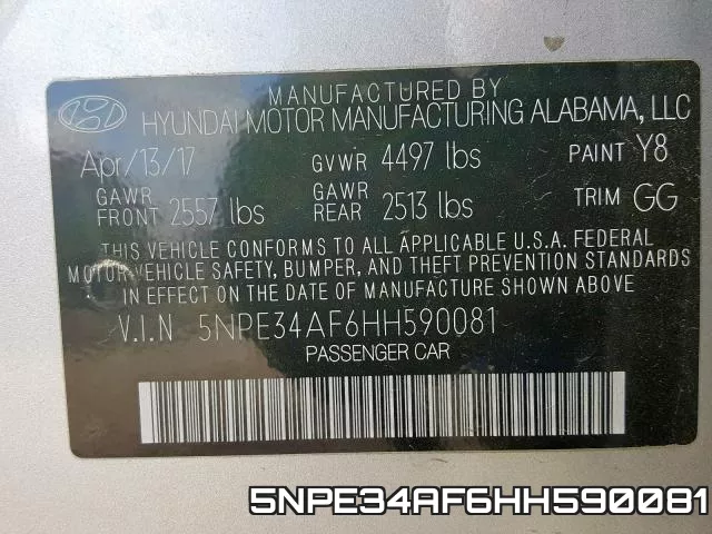 5NPE34AF6HH590081 фото 2