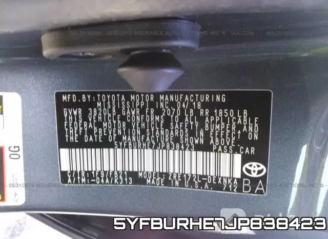 5YFBURHE7JP838423 фото 10