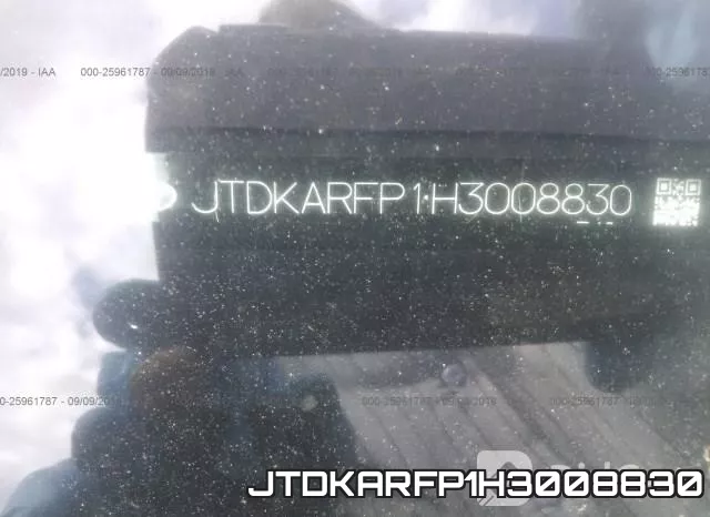JTDKARFP1H3008830 фото 9
