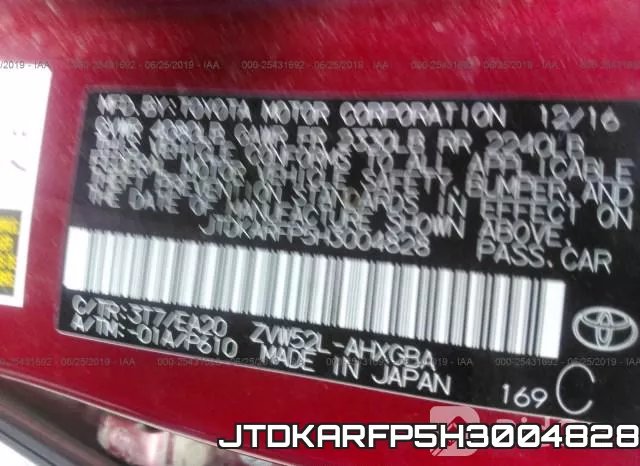JTDKARFP5H3004828 фото 10