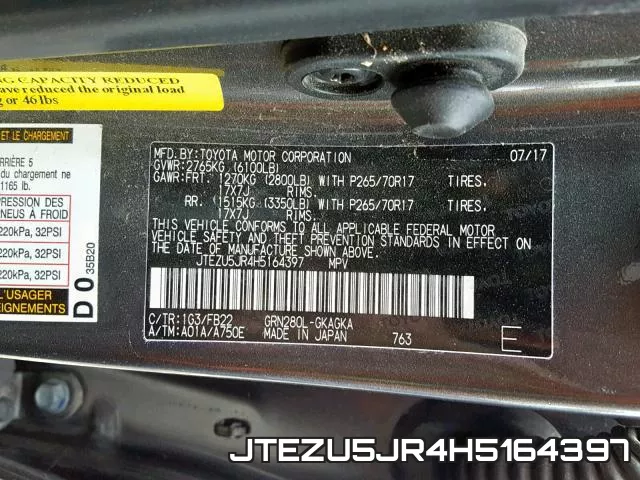 JTEZU5JR4H5164397 фото 2