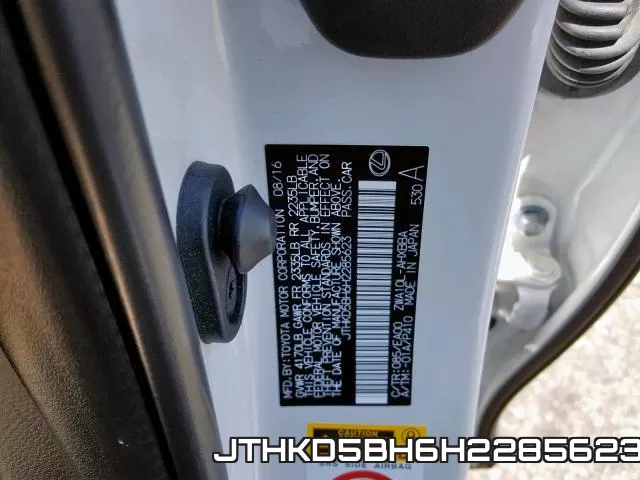 JTHKD5BH6H2285623 фото 2