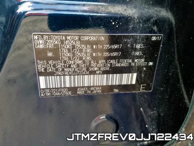 JTMZFREV0JJ722434 фото 2