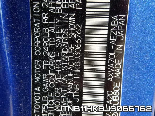 JTNB11HK8J3066762 фото 2